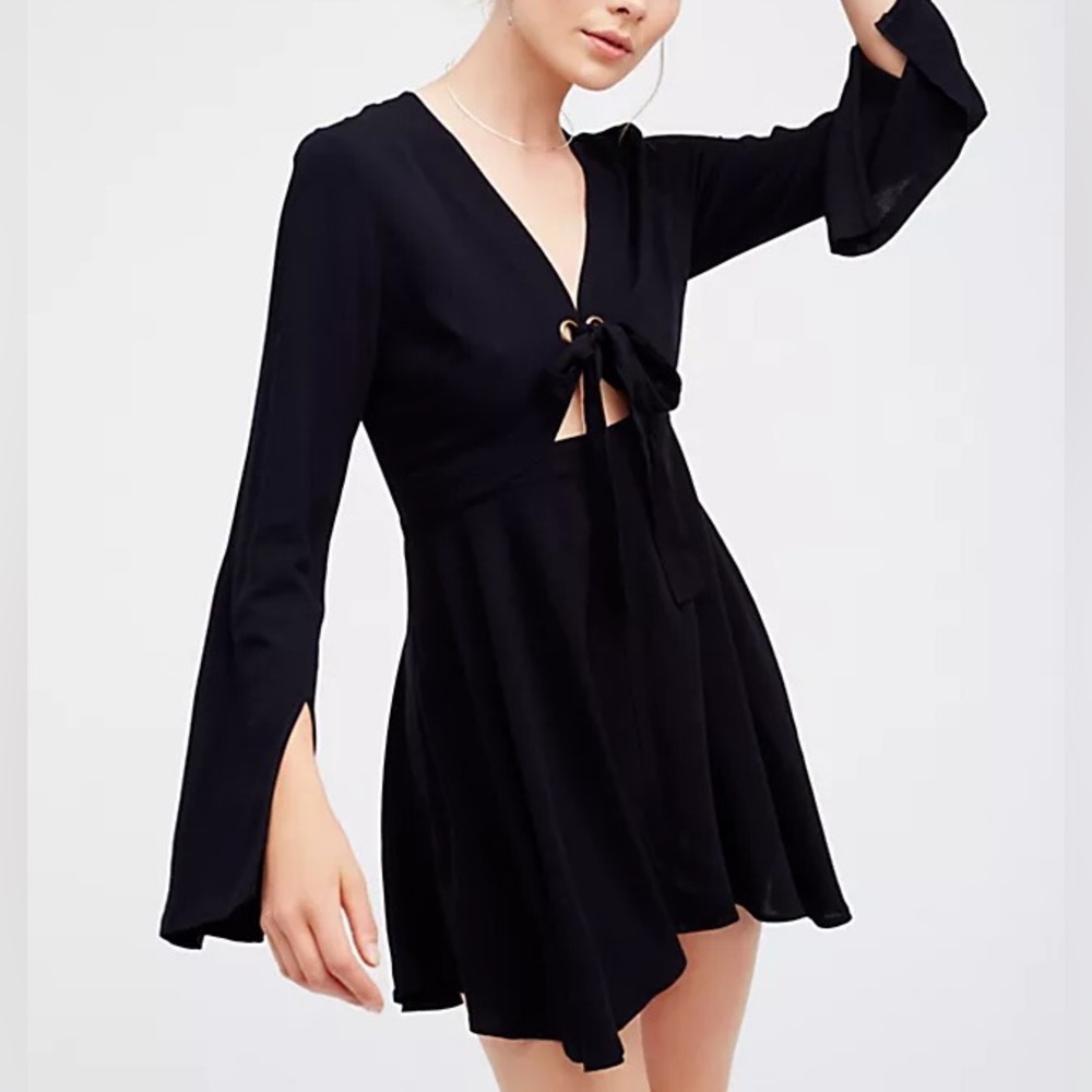 Free People Jackson Tunic Dress in Black - Size 6